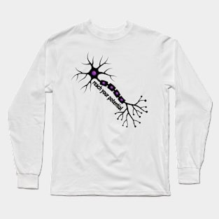 Reach Your Potential - Neuron Brain Motivation Long Sleeve T-Shirt